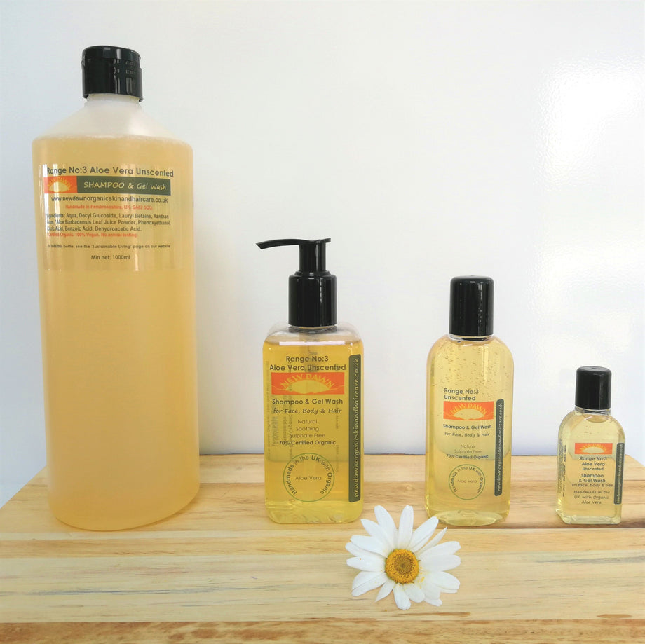 Organic Aloe Vera Shampoo | Handmade | New Dawn UK