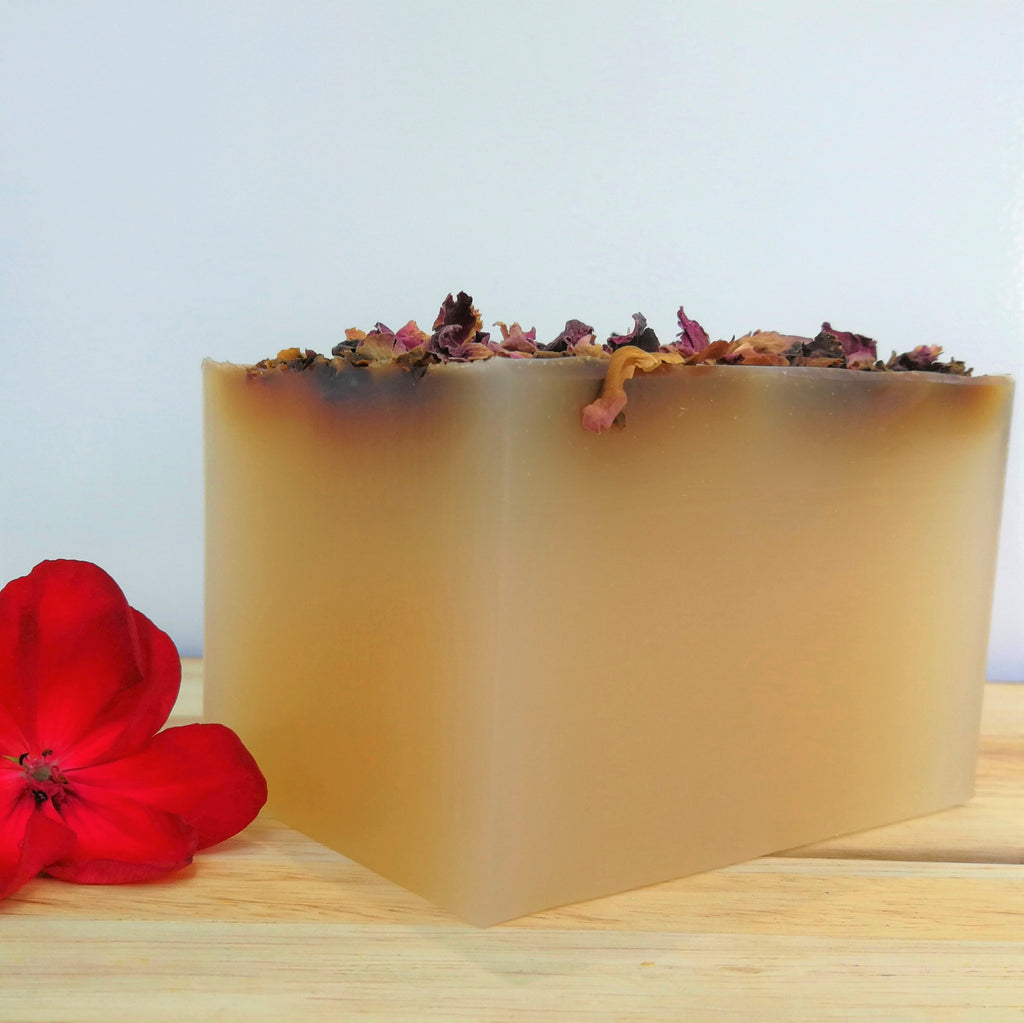 organic rose geranium soap