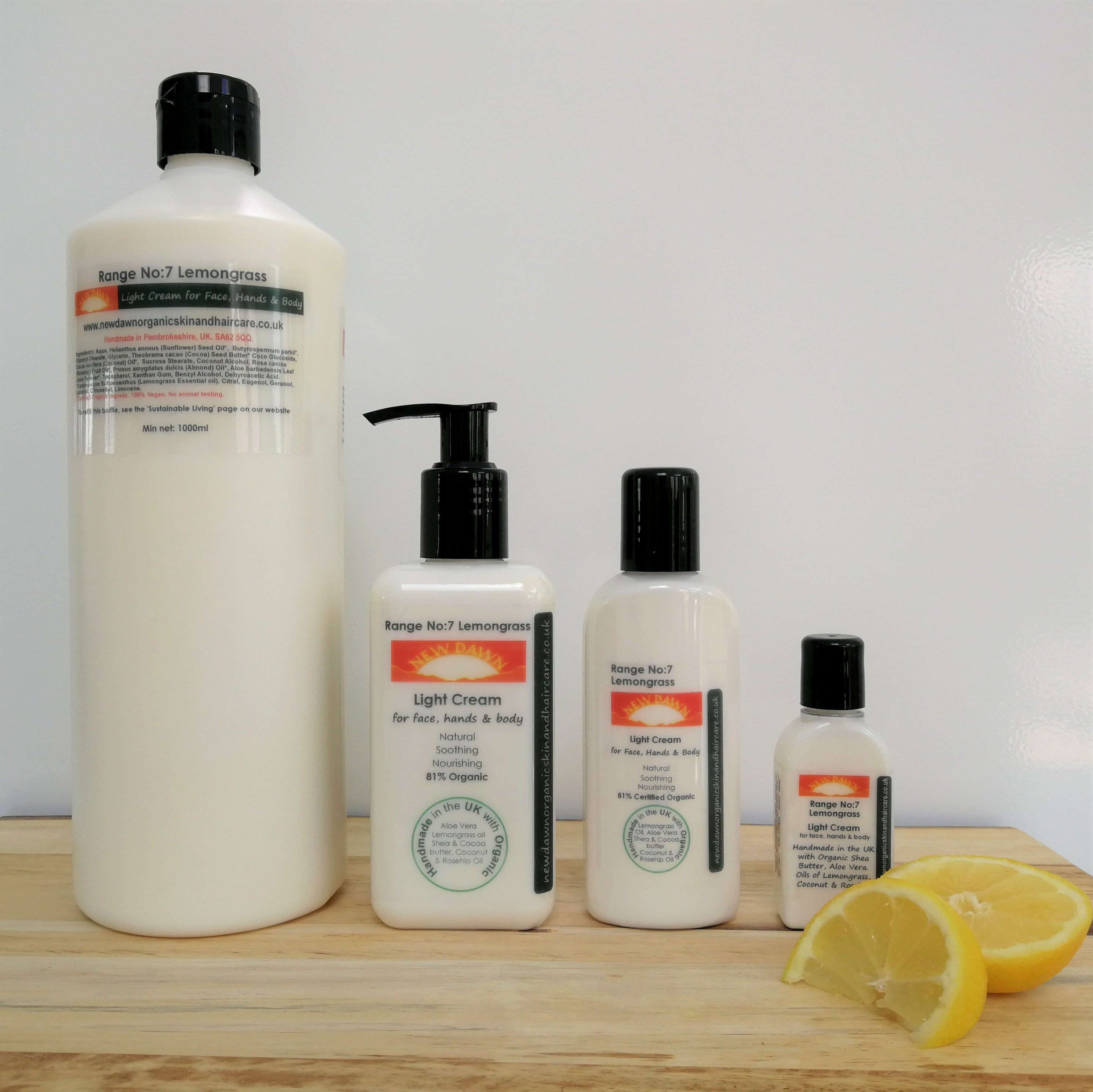 Lemongrass Lotion | Natural Ingredients | New Dawn Organics